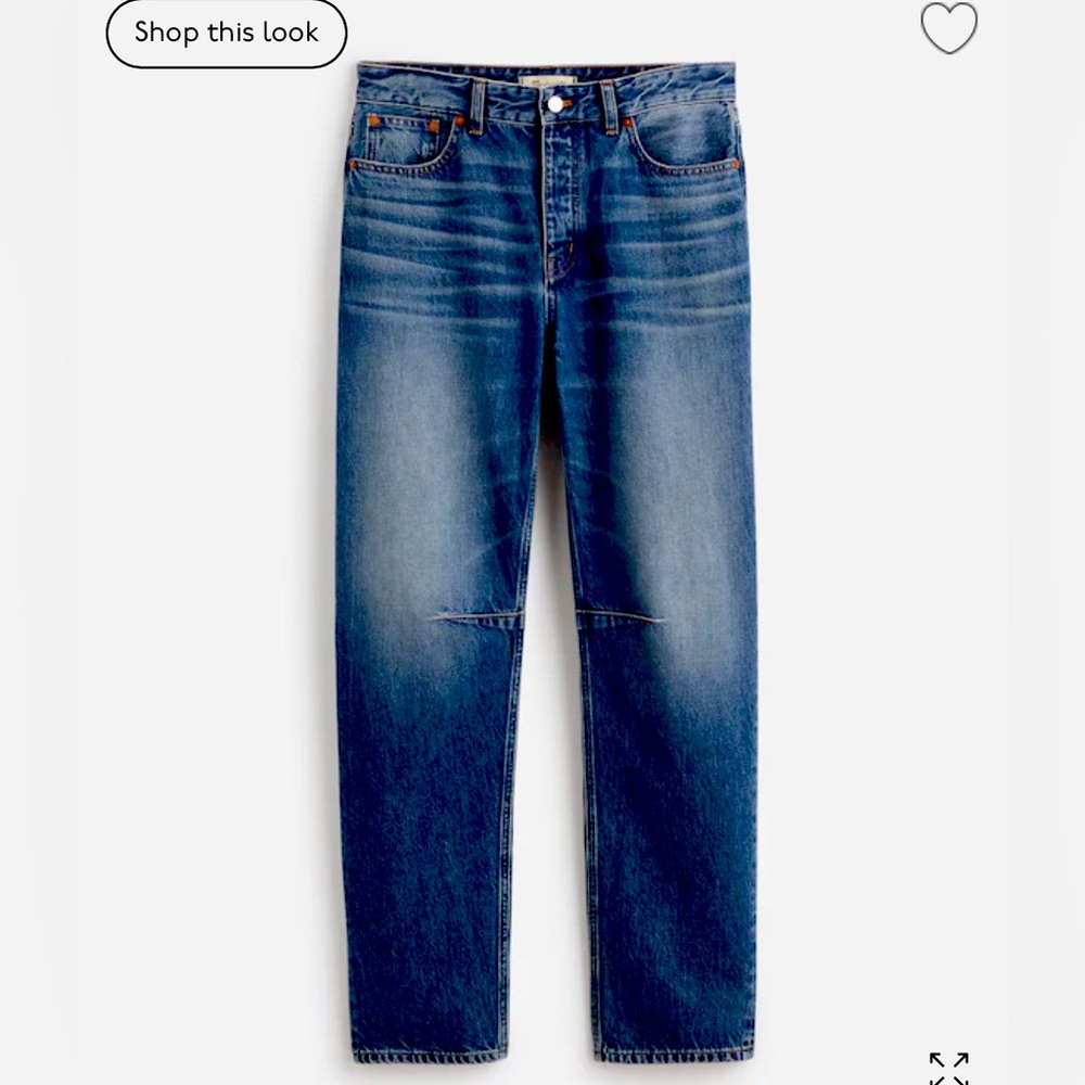 Madewell darted barrel leg jeans in irmo wash